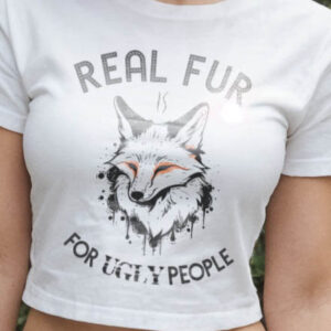 Real Fur Crop-Top