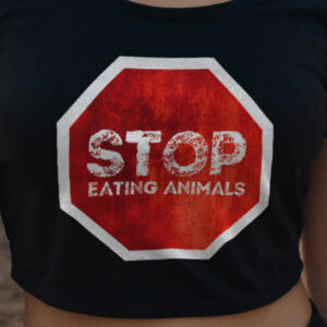 Stop Eating Animals Crop-Top
