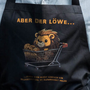 Aber der Löwe… Grillschürze (Bio)