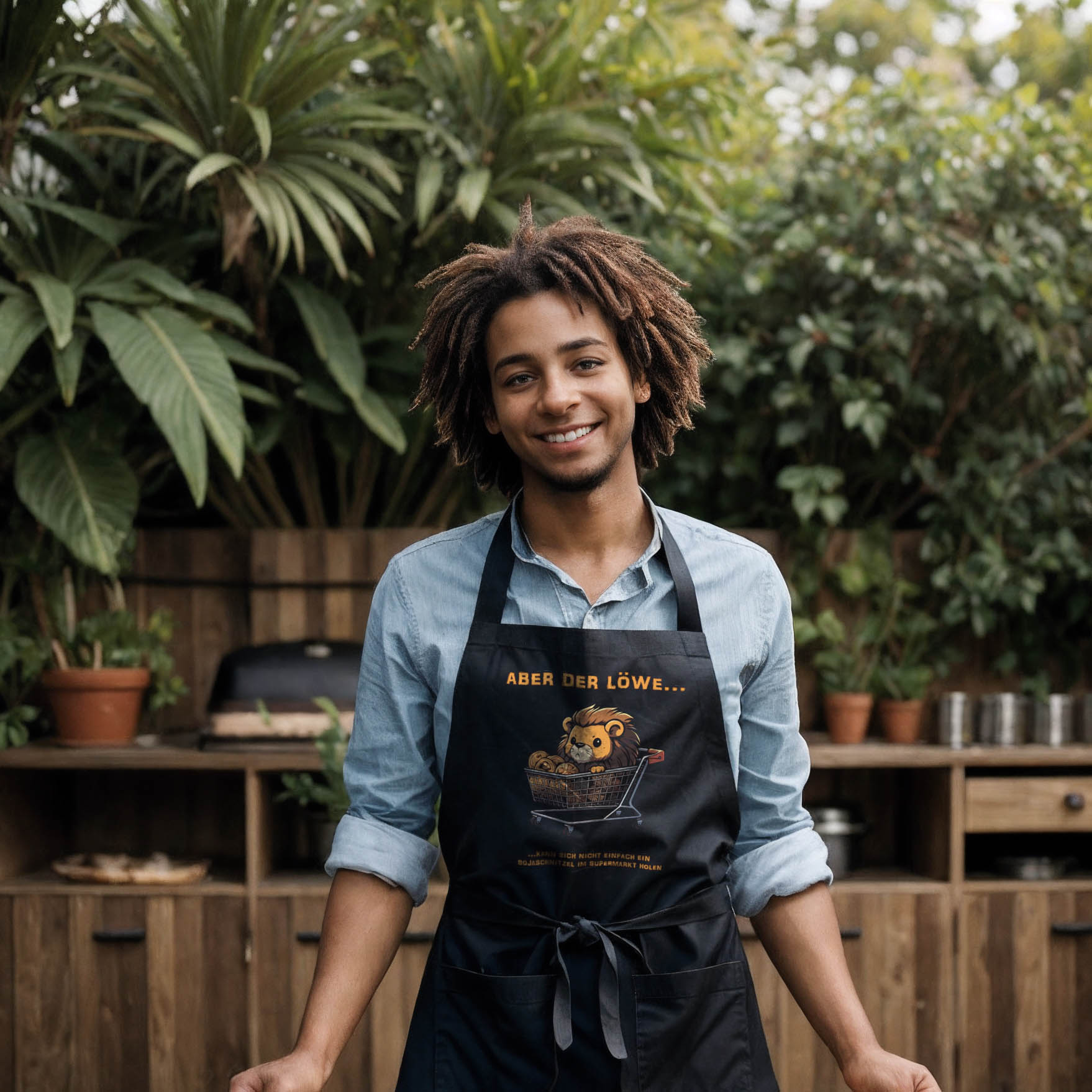 Aber der Löwe… Grillschürze (Bio) 8 Aber der Löwe… Grillschürze (Bio) – Bild 2
