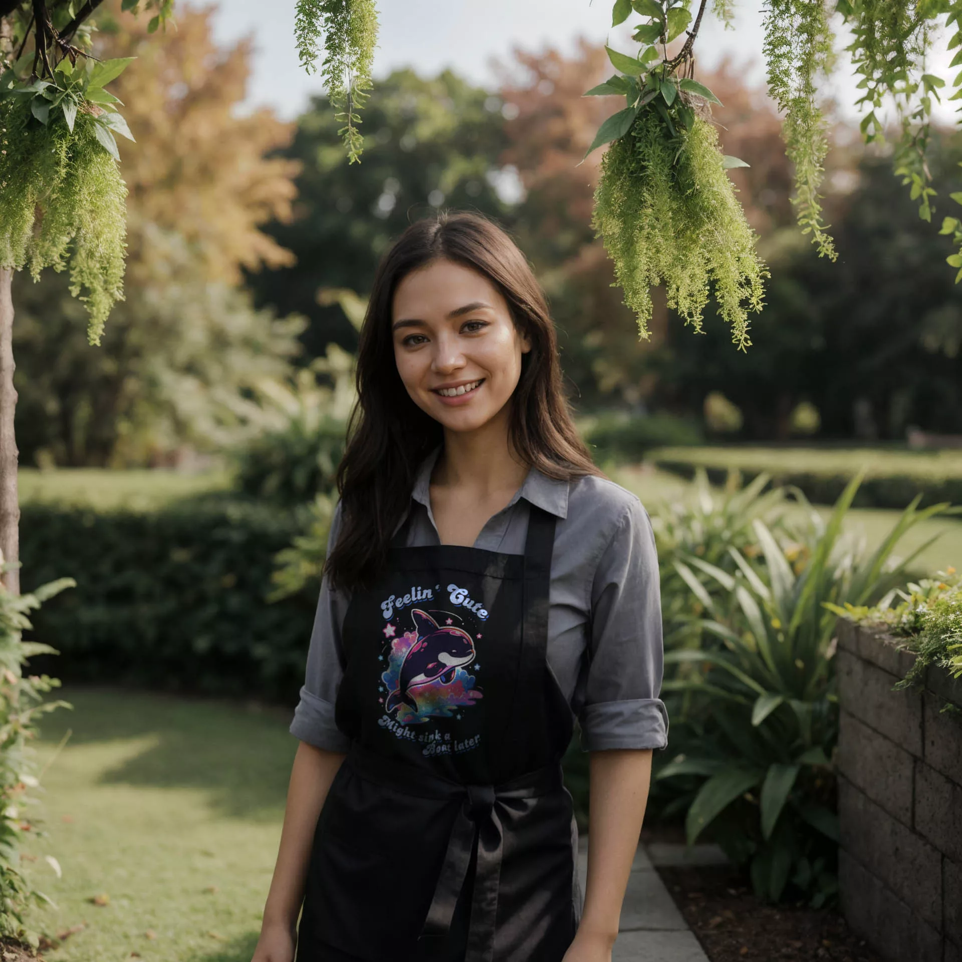 Cute Orca Grillschürze (Bio) 12 Cute Orca Grillschürze (Bio) – Bild 2