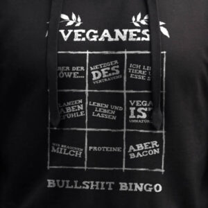 Veganes Bullshit Bingo Hoodie