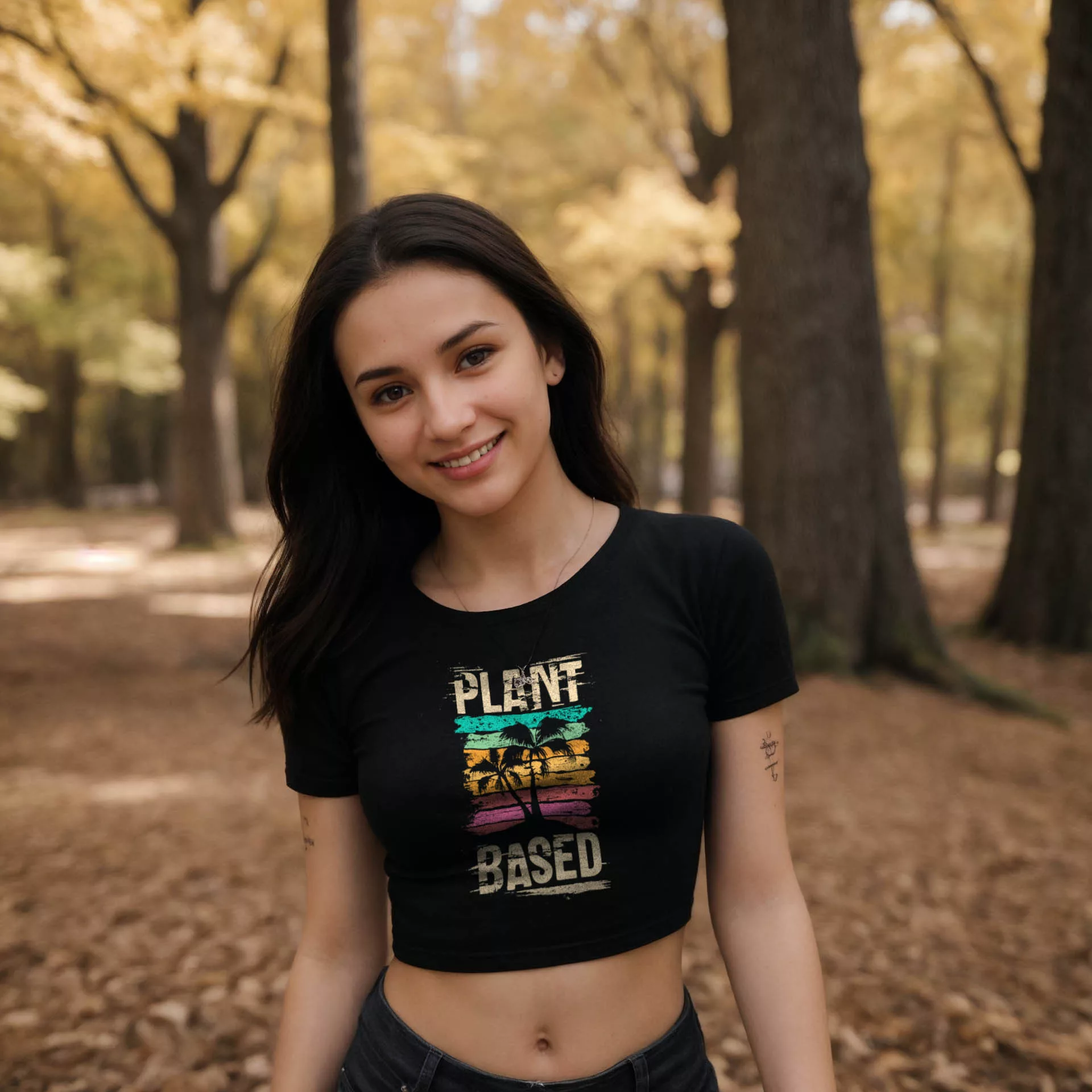 Plant-Based Sunset Beach Crop-Top 2 Plant-Based Sunset Beach Crop-Top – Bild 2