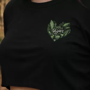 Vegan Heart Crop-Top