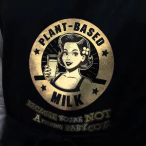 Plant-Based Milk Grillschürze (Bio)