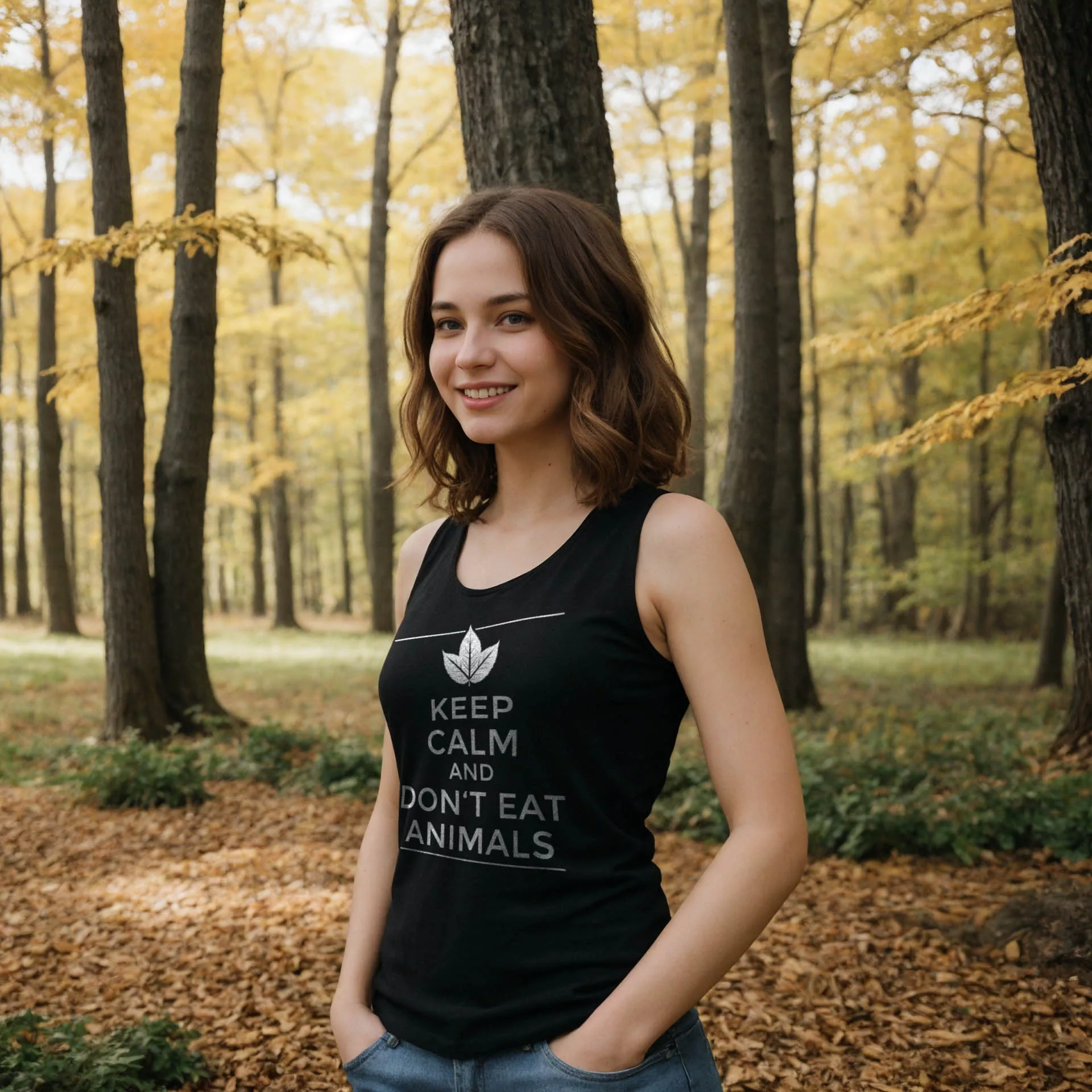 Keep Calm and Don't Eat Animals Tank-Top 46 Keep Calm and Don't Eat Animals Tank-Top – Bild 2