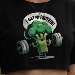 I Get My Protein Crop-Top