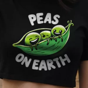 Peas on Earth Crop-Top