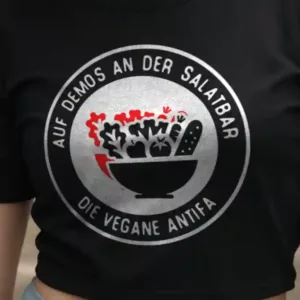 Vegane Antifa Crop-Top
