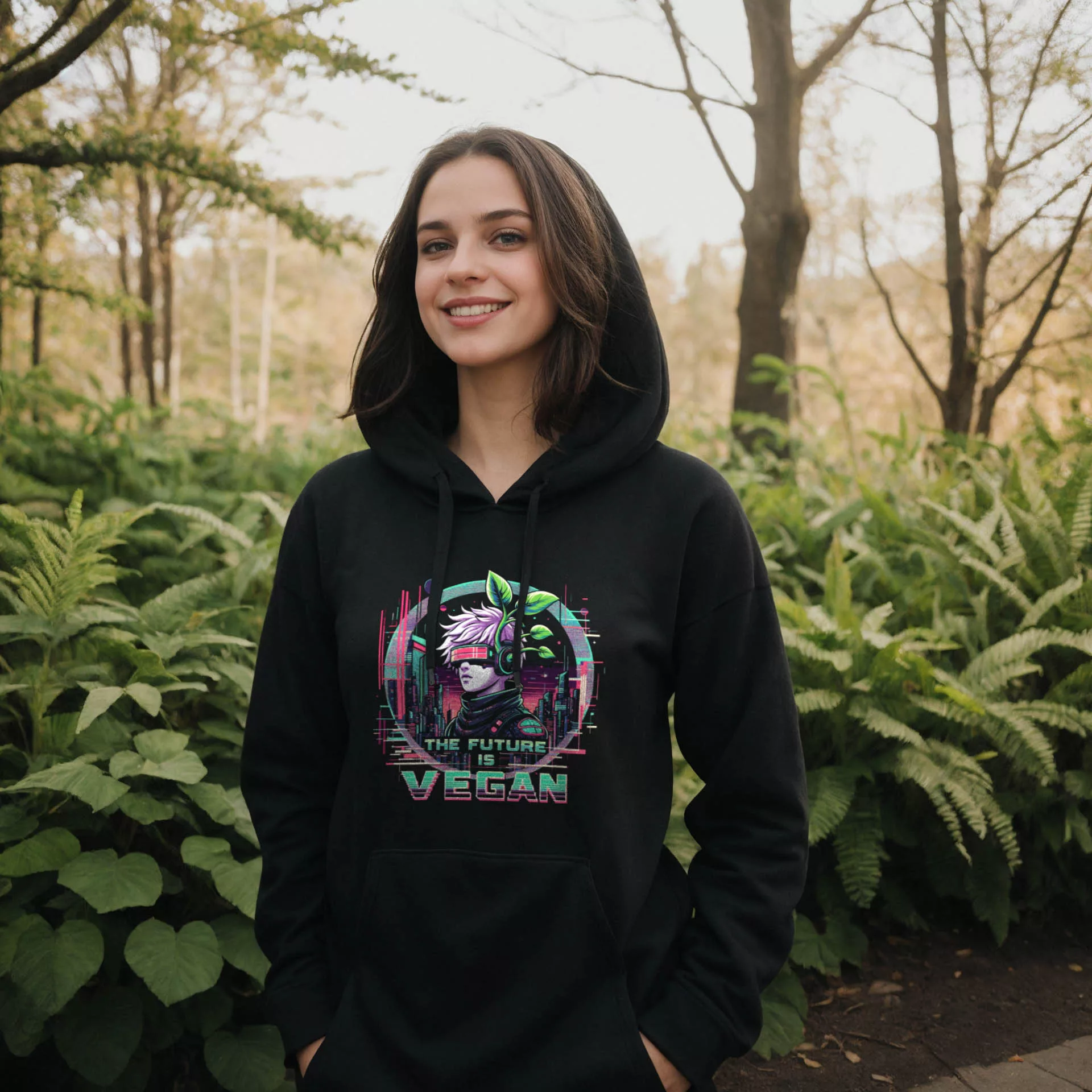 The Future is Vegan Hoodie 7 The Future is Vegan Hoodie – Bild 2