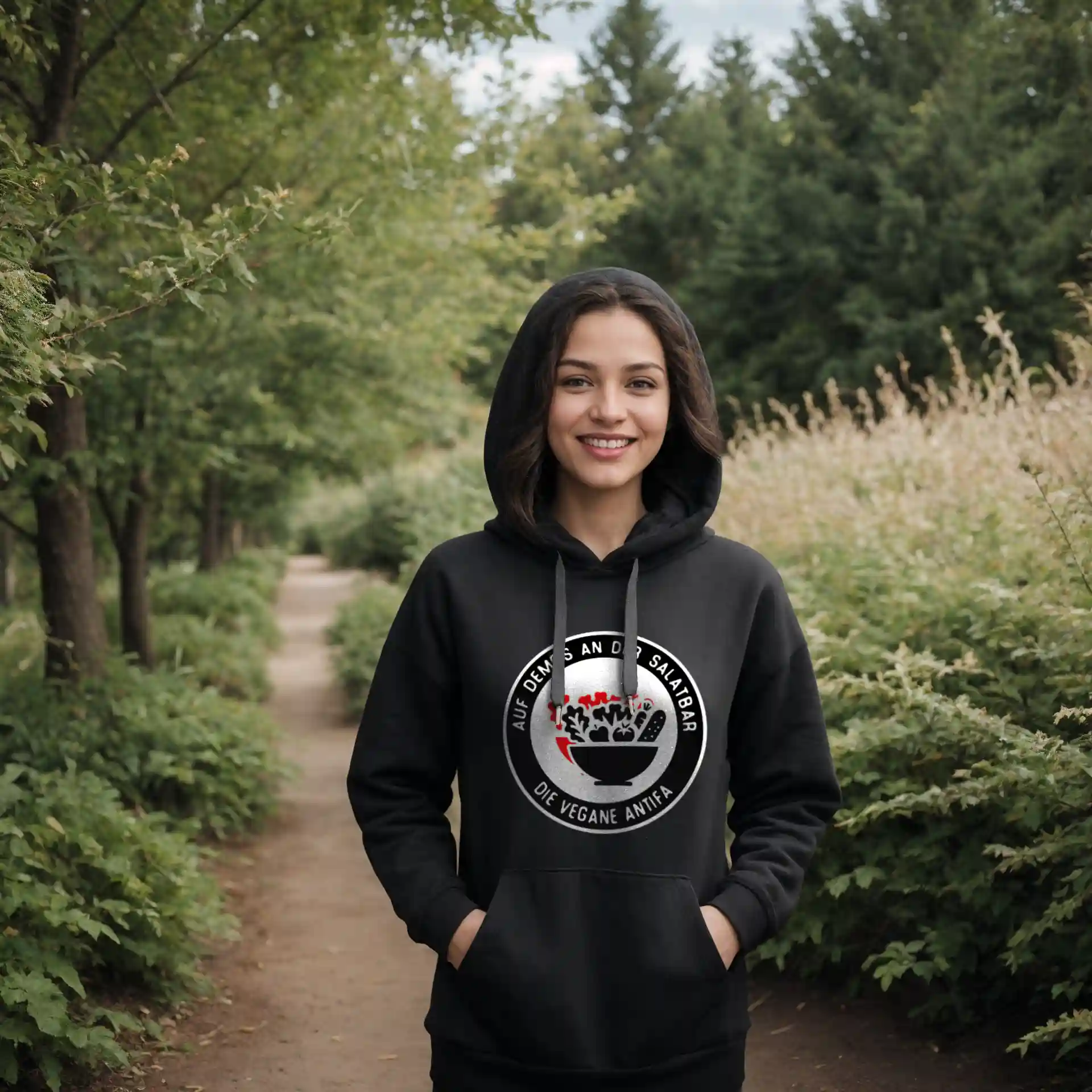 Vegane Antifa Hoodie 14 Vegane Antifa Hoodie – Bild 2