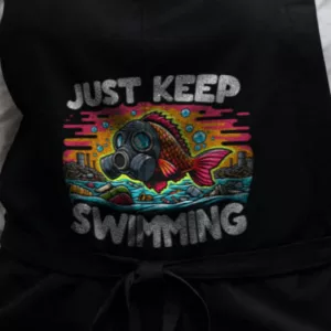 Just Keep Swimming Grillschürze (Bio)