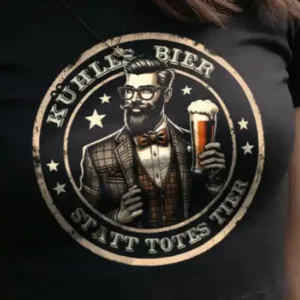 Kühles Bier statt totes Tier Crop-Top