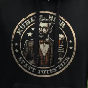 Kühles Bier statt totes Tier Hoodie