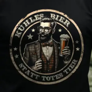 Kühles Bier statt totes Tier Longsleeve