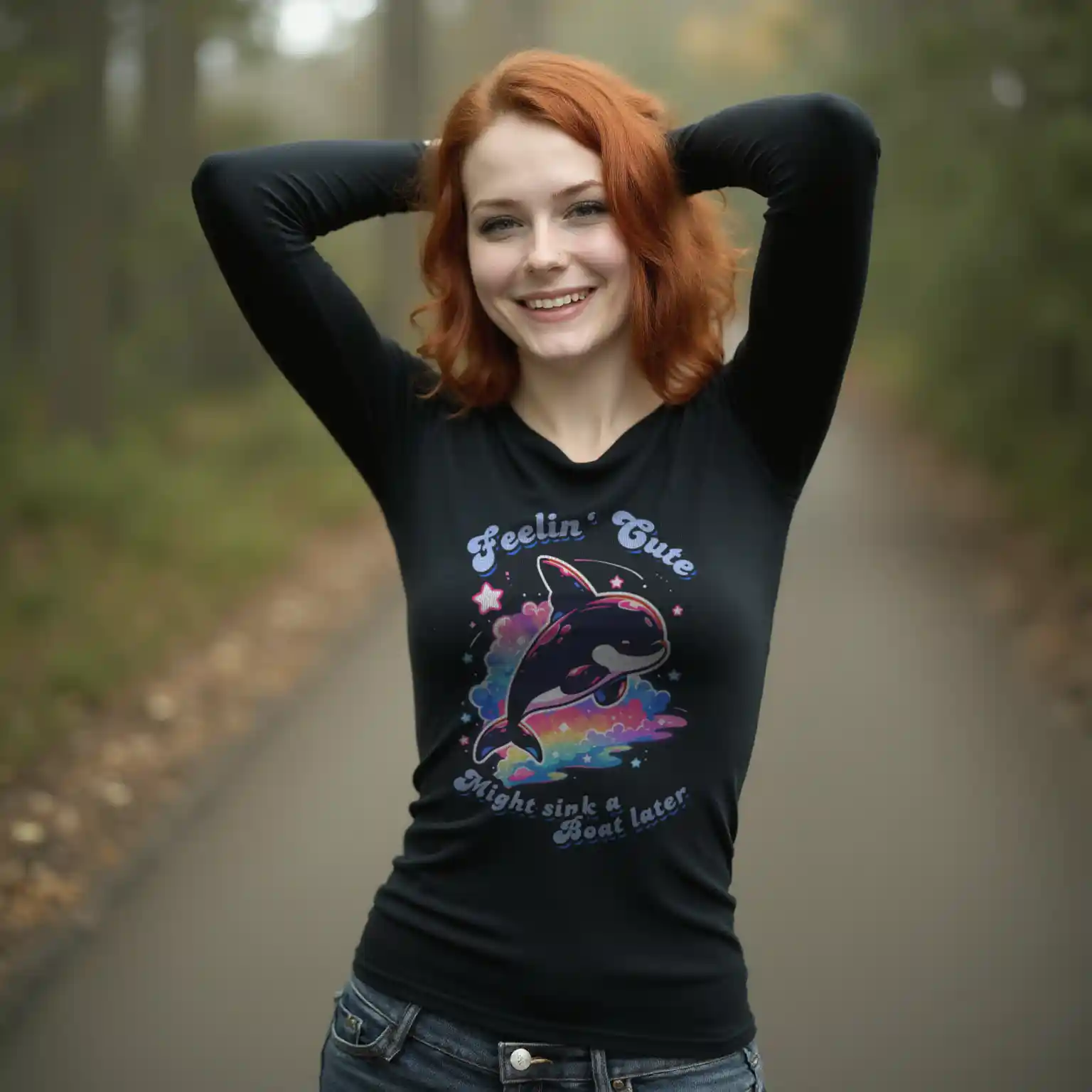 Cute Orca Longsleeve 2 Cute Orca Longsleeve – Bild 2