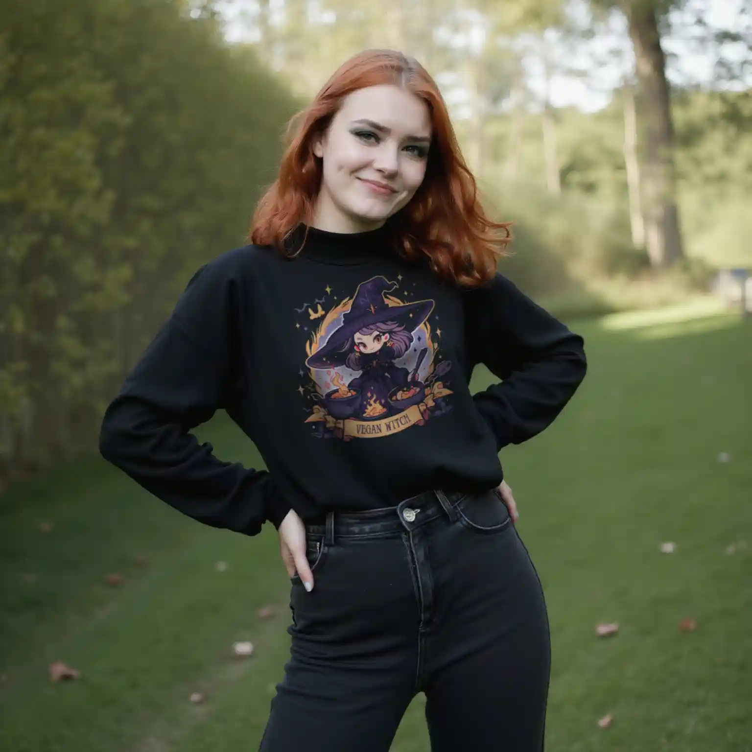 Vegan Witch Longsleeve 2 Vegan Witch Longsleeve – Bild 2