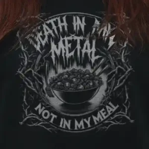 Death in my Metal Crop-Top