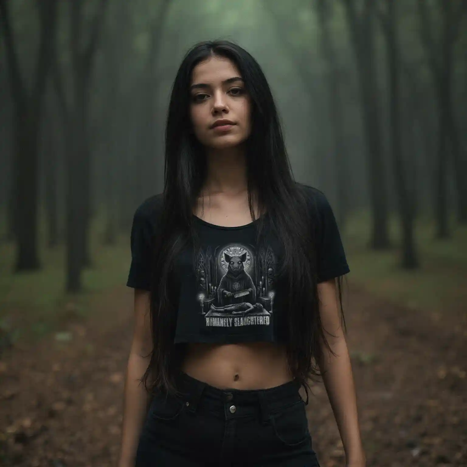 Humanely Slaughtered Crop-Top 24 Humanely Slaughtered Crop-Top – Bild 2