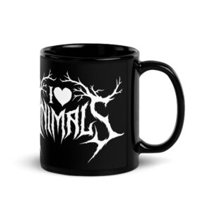 Black Metal Animal Love Tasse