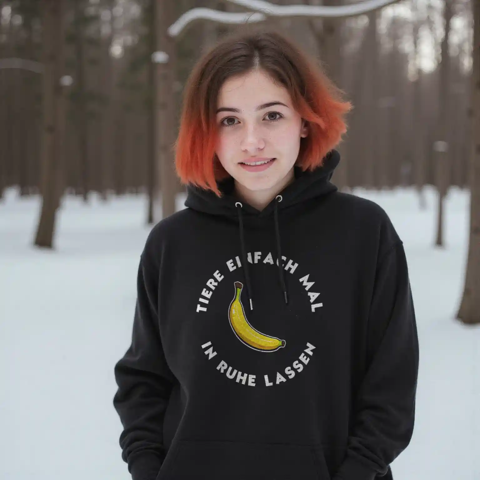 Tiere einfach mal in Ruhe lassen Hoodie 7 Tiere einfach mal in Ruhe lassen Hoodie – Bild 2