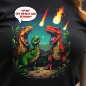 Economic Dinosaurs Crop-Top