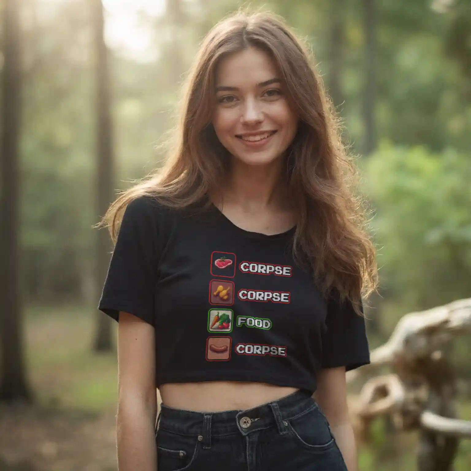 Corpse Corpse Food Corpse Crop-Top 44 Corpse Corpse Food Corpse Crop-Top – Bild 2