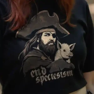 End Speciesism Pirate Crop-Top