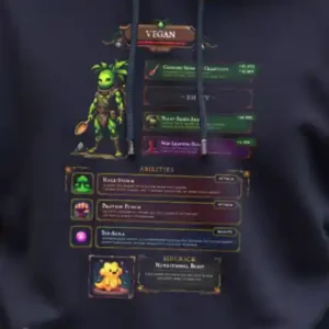 Vegan Level 9001 Hoodie