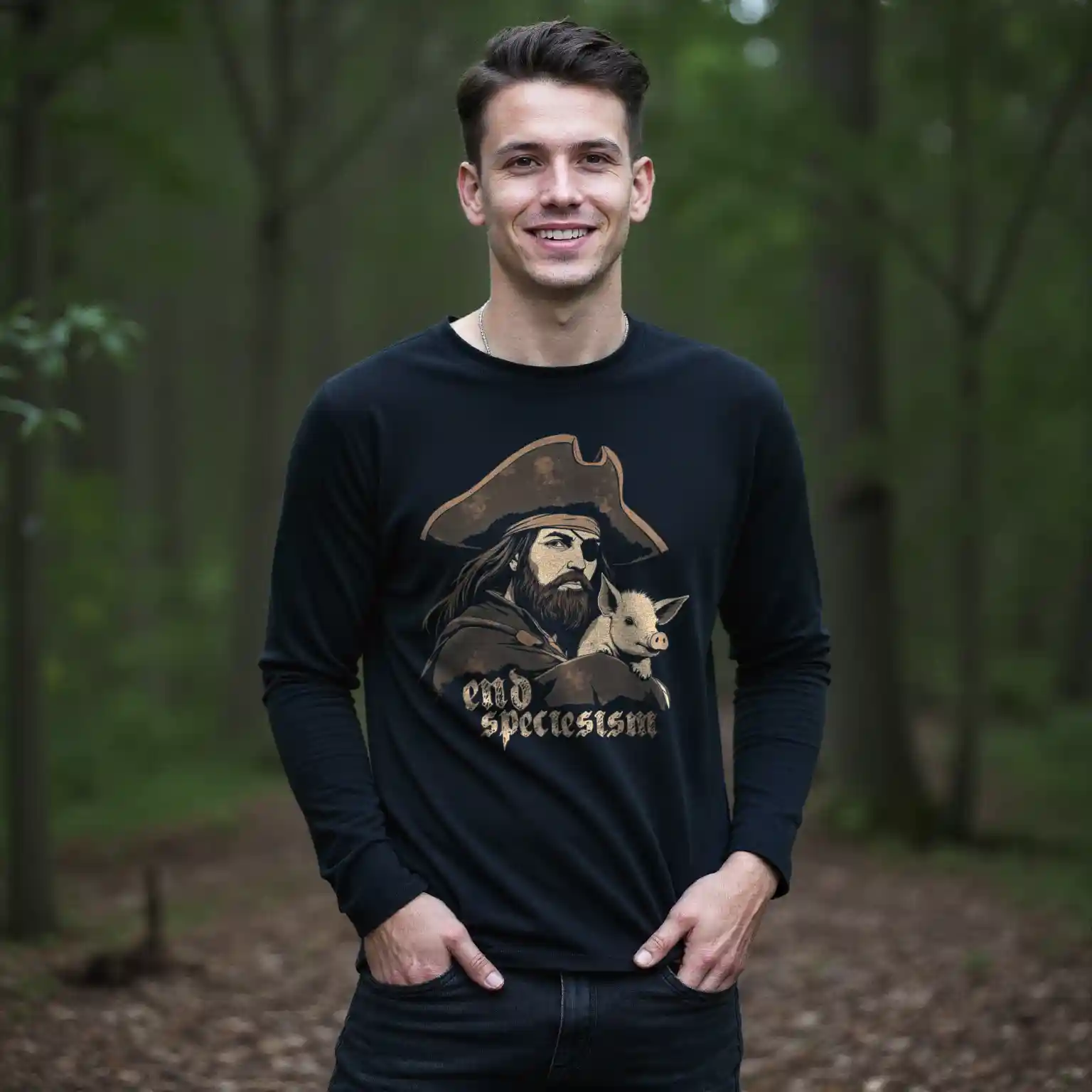 End Speciesism Pirate Longsleeve 8 End Speciesism Pirate Longsleeve – Bild 2