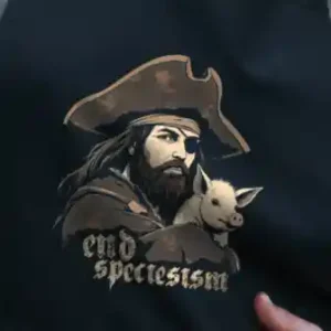 End Speciesism Pirate Grillschürze (Bio)