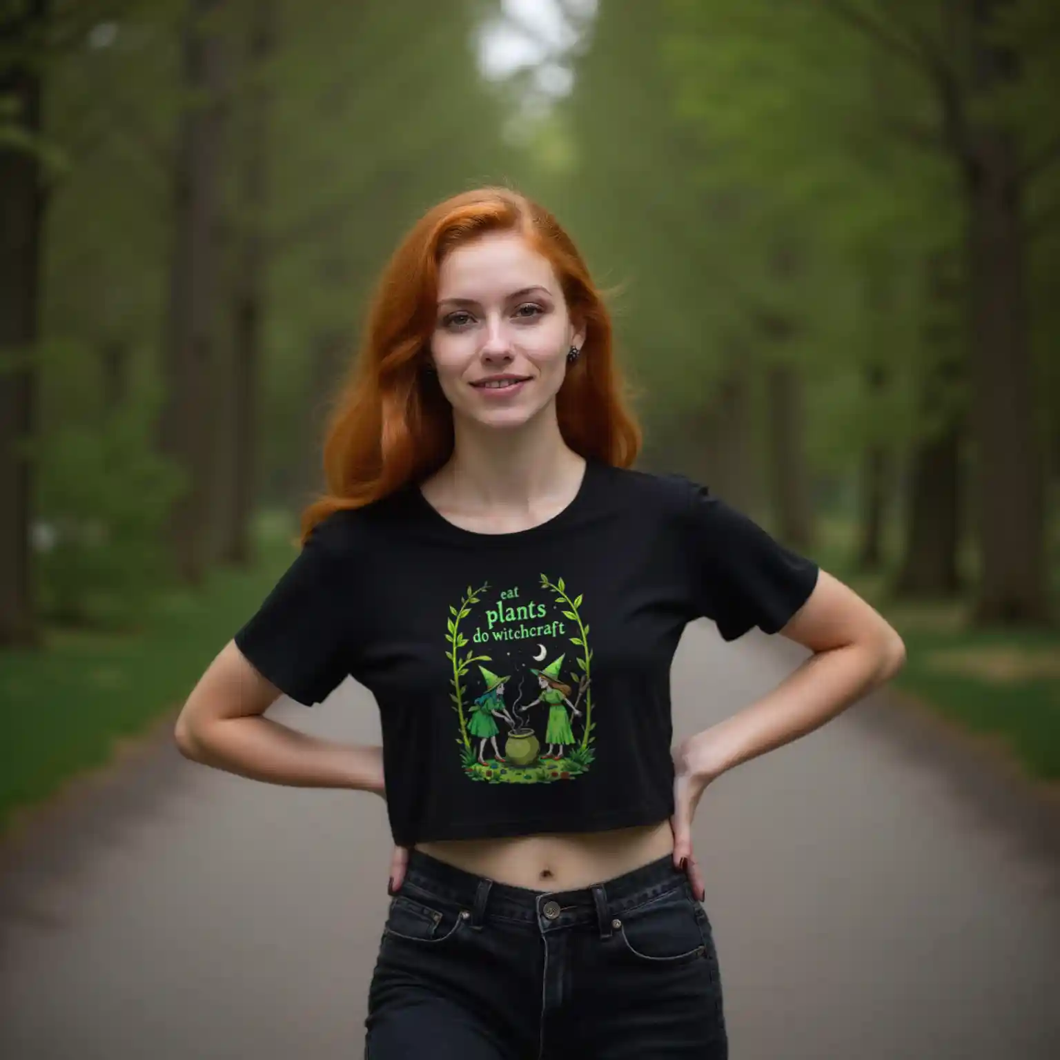 Eat Plants Do Witchcraft Crop-Top 26 Eat Plants Do Witchcraft Crop-Top – Bild 2