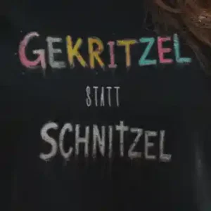 Gekritzel statt Schnitzel Crop-Top