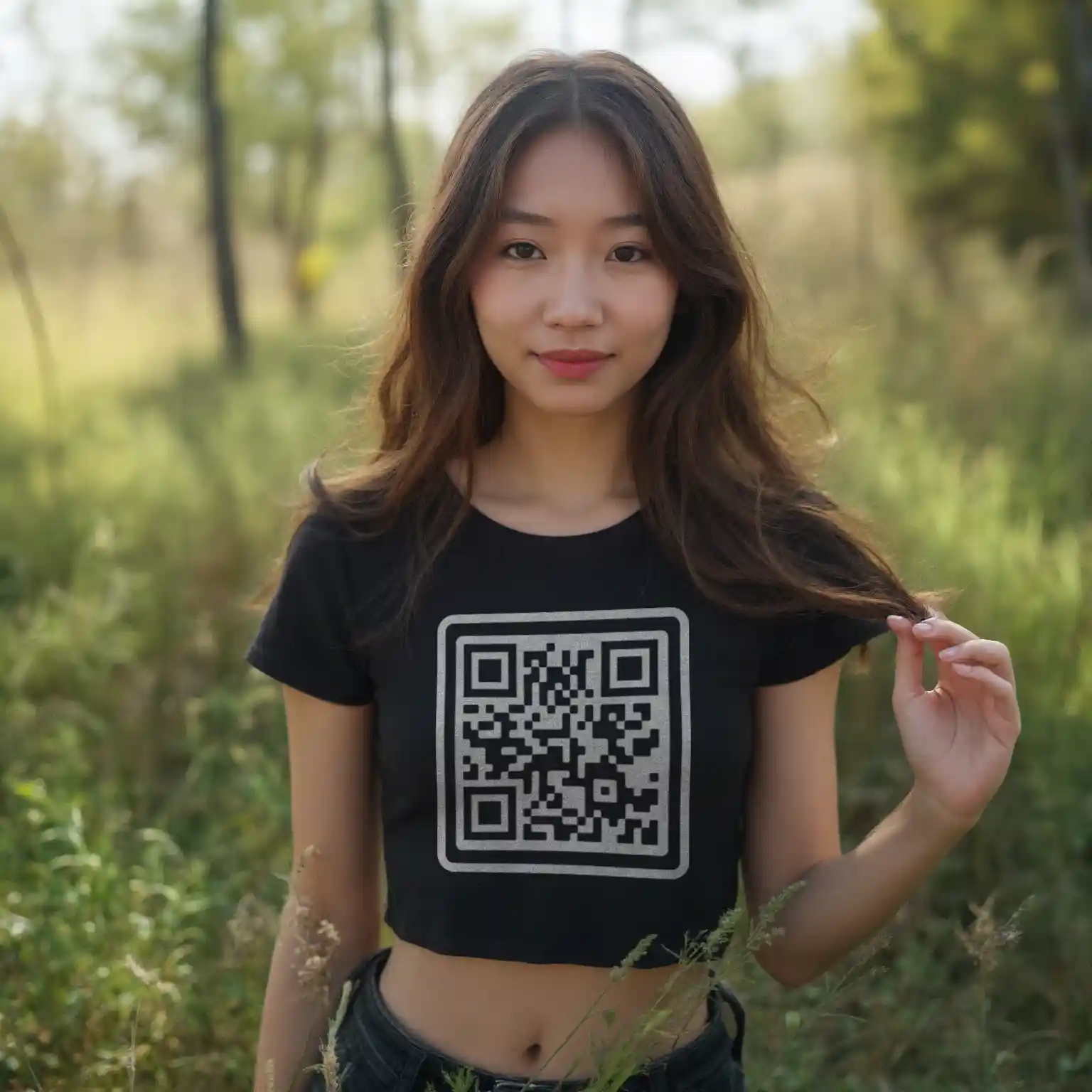 Dominion QR Code Crop-Top 23 Dominion QR Code Crop-Top – Bild 2
