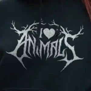 Black Metal Animal Love Hoodie