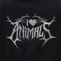 Black Metal Animal Love Grillschürze (Bio)