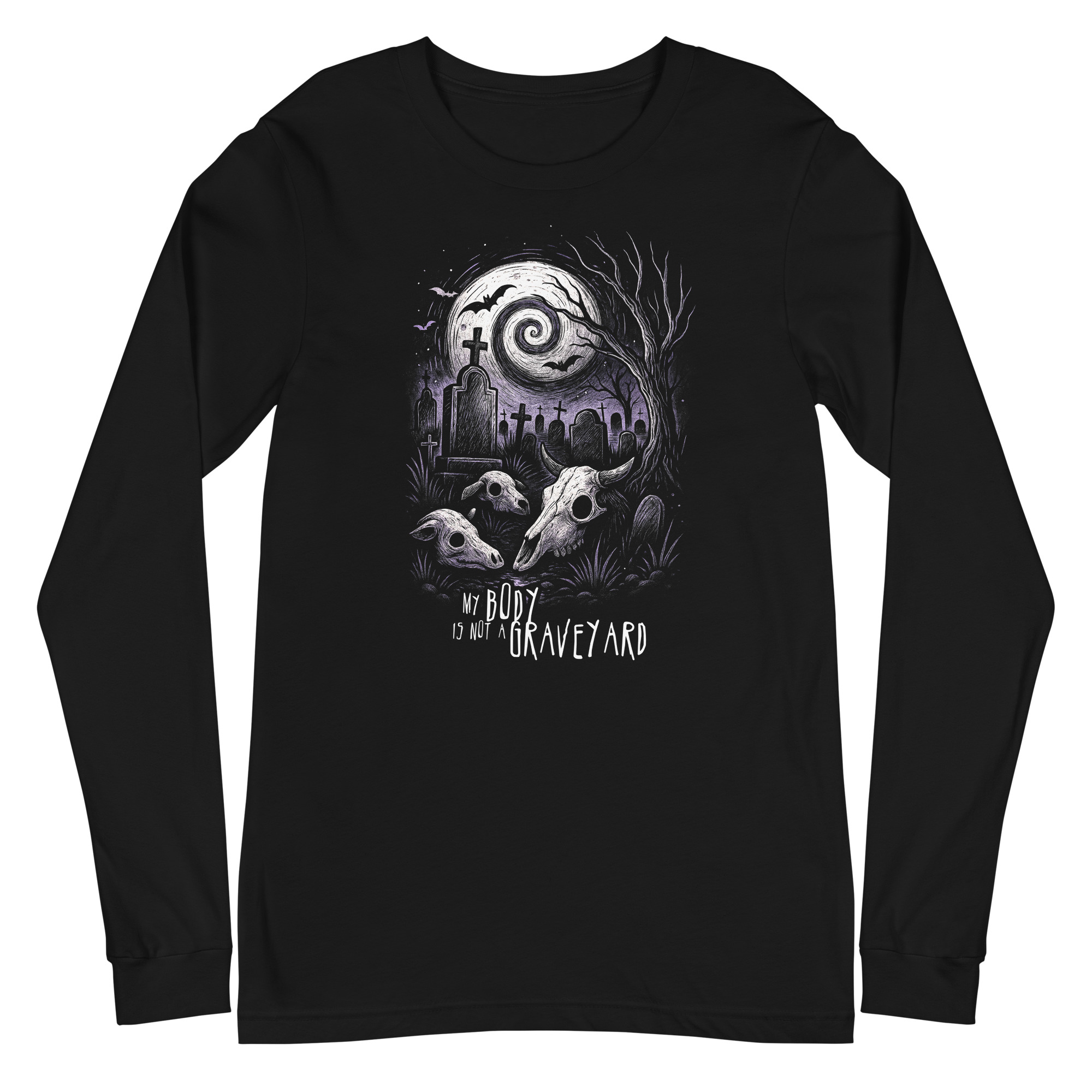 My Body is not a Graveyard (Halloween) Longsleeve 19 My Body is not a Graveyard (Halloween) Longsleeve – Bild 3