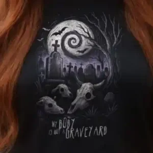 My Body is not a Graveyard (Halloween) Crop-Top