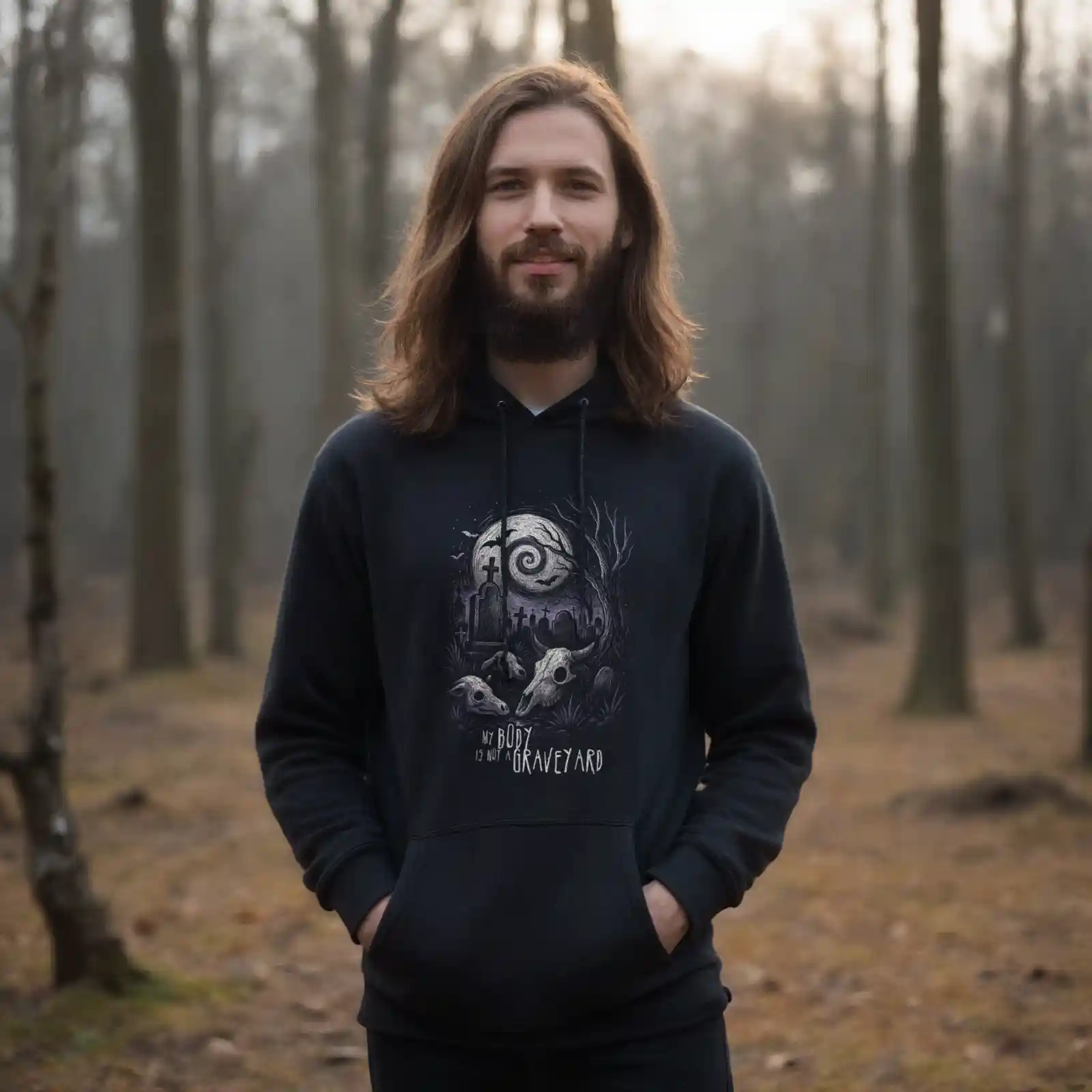 My Body is not a Graveyard (Halloween) Hoodie 6 My Body is not a Graveyard (Halloween) Hoodie – Bild 2