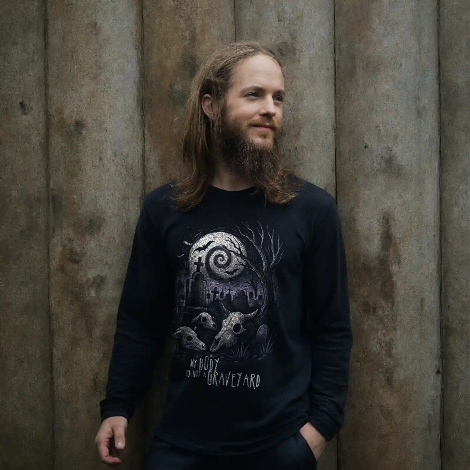 My Body is not a Graveyard (Halloween) Longsleeve 18 My Body is not a Graveyard (Halloween) Longsleeve – Bild 2