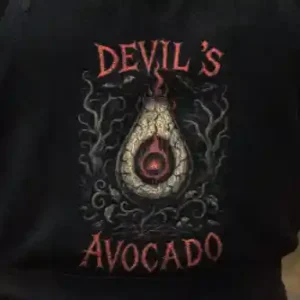Devil's Avocado (Halloween) Grillschürze (Bio)